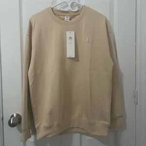 Alo Accolade Crew Neck Pullover - Gravel